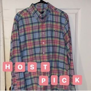 Men’s vineyard vine pastel button down